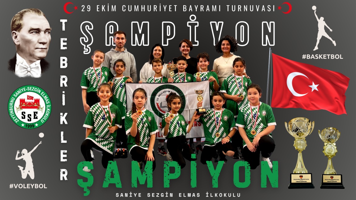 CUMHURİYET TURNUVASI ŞAMPİYONU(BASKETBOL) VE 3.'SÜ(VOLEYBOL) OLDUK 